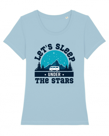 Let's Sleep Under the Stars Sky Blue