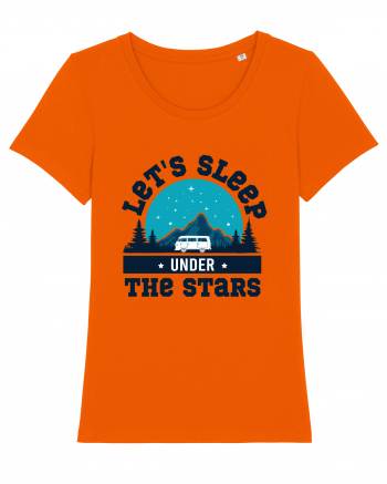 Let's Sleep Under the Stars Bright Orange