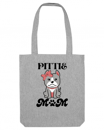 Pittie Mom Heather Grey