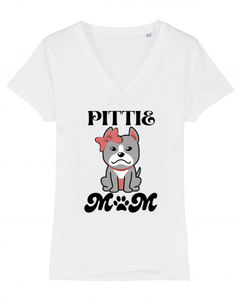 Pittie Mom White