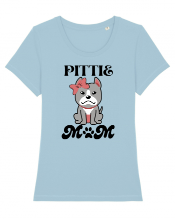 Pittie Mom Sky Blue