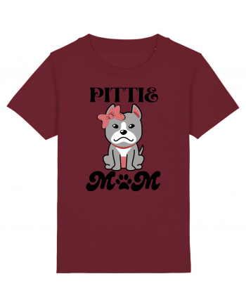 Pittie Mom Burgundy