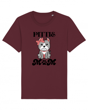 Pittie Mom Burgundy