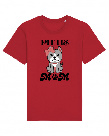 Pittie Mom Red