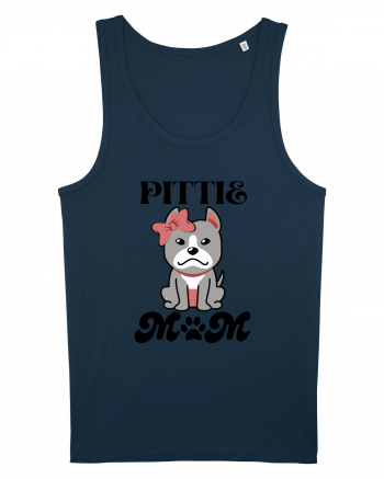 Pittie Mom Navy