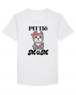 Pittie Mom Tricou mânecă scurtă guler larg Bărbat Skater