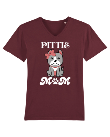 Pittie Mom Burgundy
