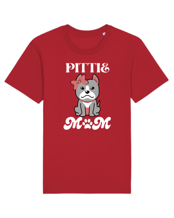 Pittie Mom Red