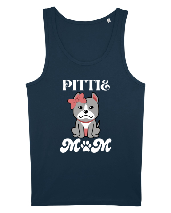Pittie Mom Navy