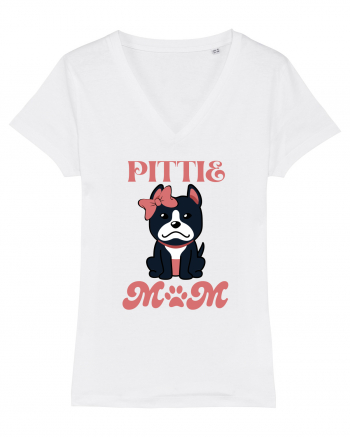 Pittie Mom White