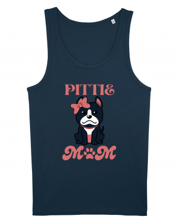 Pittie Mom Navy