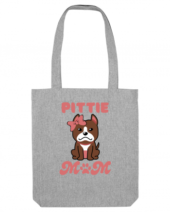 Pittie Mom Heather Grey