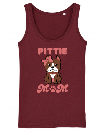 Pittie Mom Burgundy