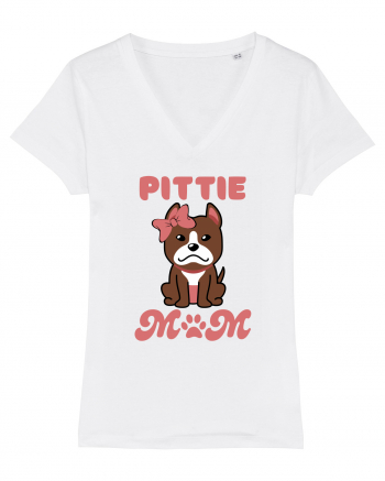 Pittie Mom White