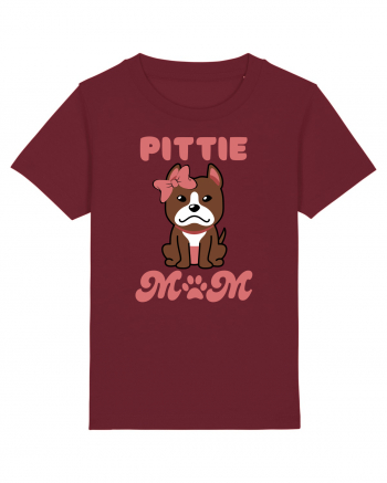 Pittie Mom Burgundy