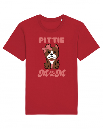 Pittie Mom Red