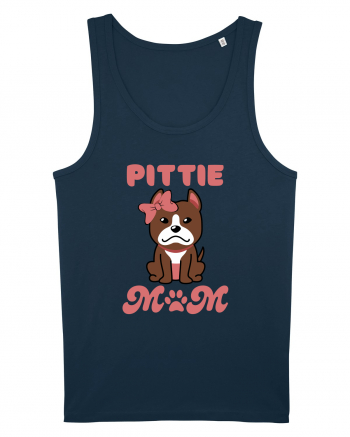 Pittie Mom Navy