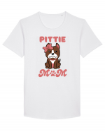 Pittie Mom Tricou mânecă scurtă guler larg Bărbat Skater