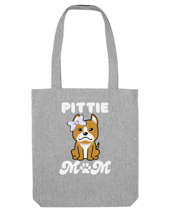 Pittie Mom Heather Grey