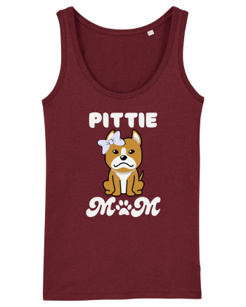 Pittie Mom Burgundy