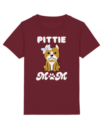 Pittie Mom Burgundy