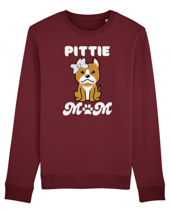 Pittie Mom Burgundy