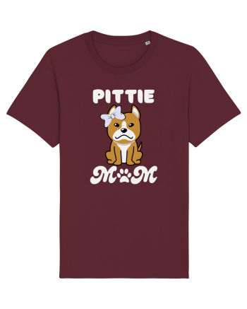 Pittie Mom Burgundy