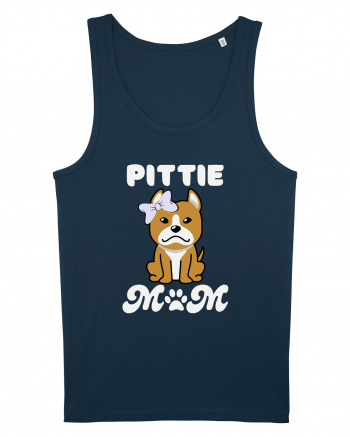 Pittie Mom Navy