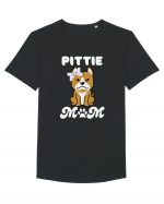 Pittie Mom Tricou mânecă scurtă guler larg Bărbat Skater