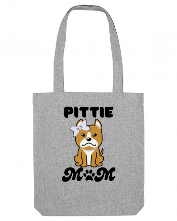 Pittie Mom Heather Grey