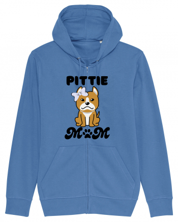 Pittie Mom Bright Blue