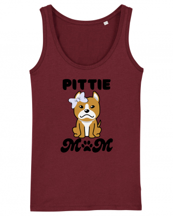 Pittie Mom Burgundy