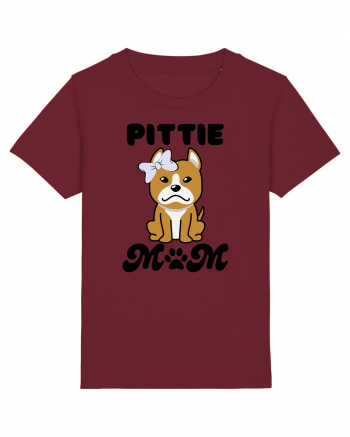 Pittie Mom Burgundy