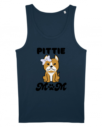 Pittie Mom Navy