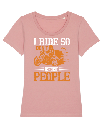 I ride so I don't choke people Canyon Pink