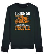 I ride so I don't choke people Bluză mânecă lungă Unisex Rise