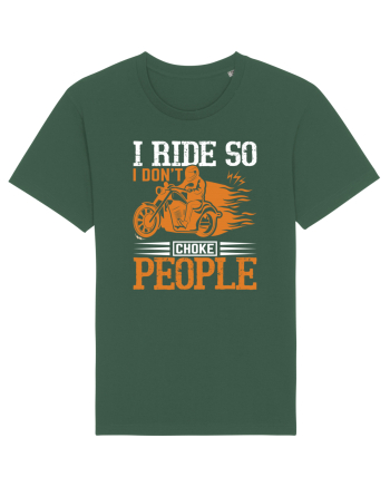 I ride so I don't choke people Bottle Green