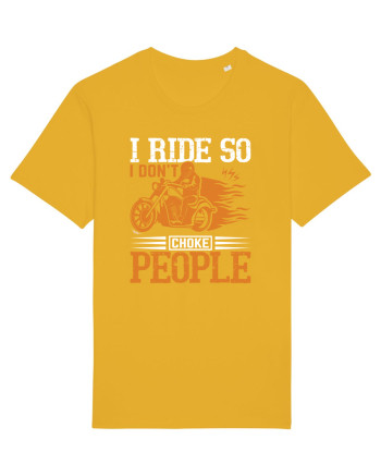 I ride so I don't choke people Spectra Yellow