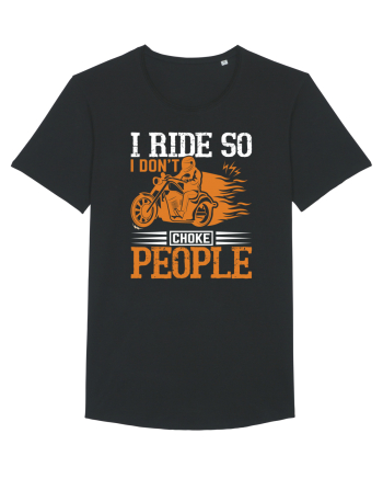 I ride so I don't choke people Black