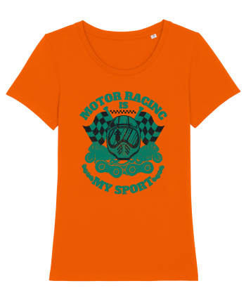Motor Racing Is My Sport Bright Orange