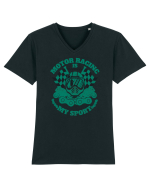 Motor Racing Is My Sport Tricou mânecă scurtă guler V Bărbat Presenter