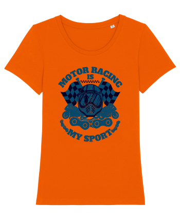 Motor Racing Is My Sport Bright Orange
