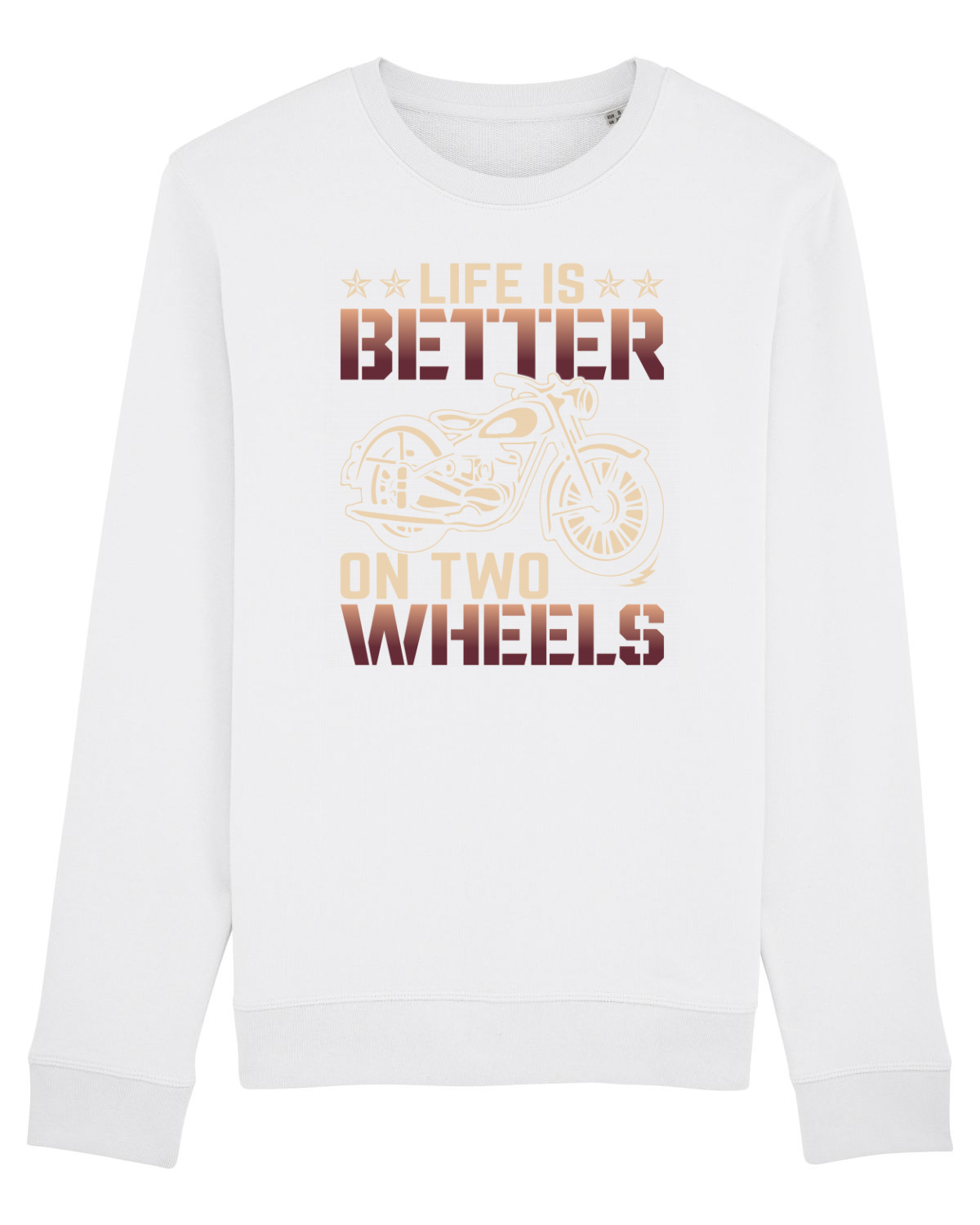 Bluză mânecă lungă Unisex Rise White