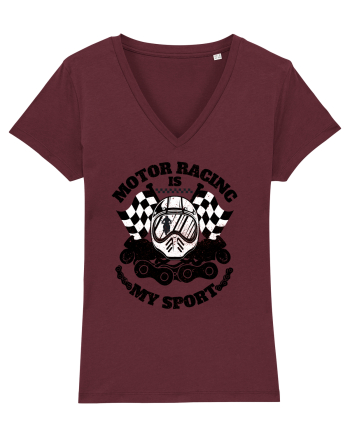 Motor Racing Is My Sport Burgundy