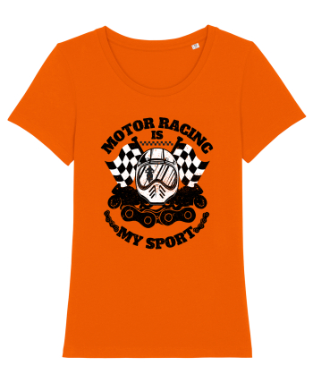 Motor Racing Is My Sport Bright Orange