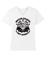Motor Racing Is My Sport Tricou mânecă scurtă guler V Bărbat Presenter