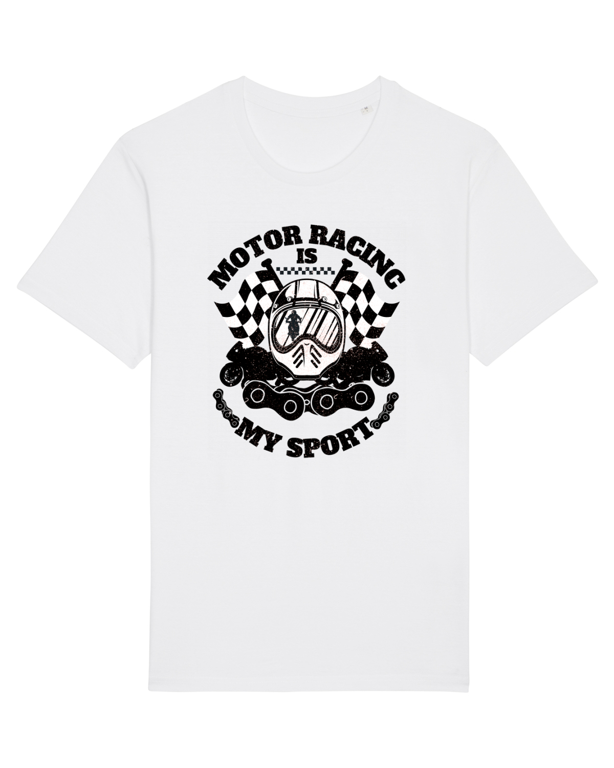 Tricou mânecă scurtă Unisex Rocker White