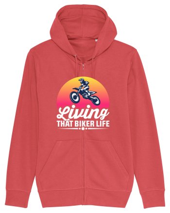 living that biker life Carmine Red
