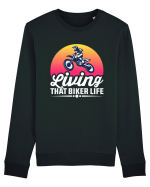 living that biker life Bluză mânecă lungă Unisex Rise