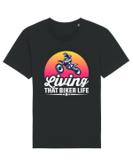 living that biker life Tricou mânecă scurtă Unisex Rocker
